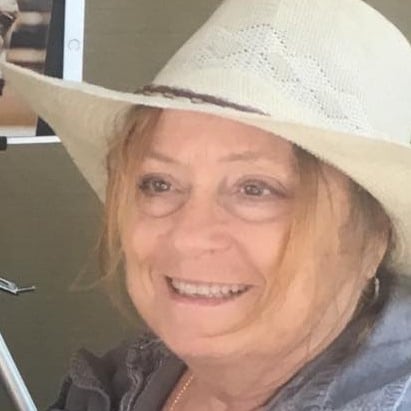 Michelle with a portrait